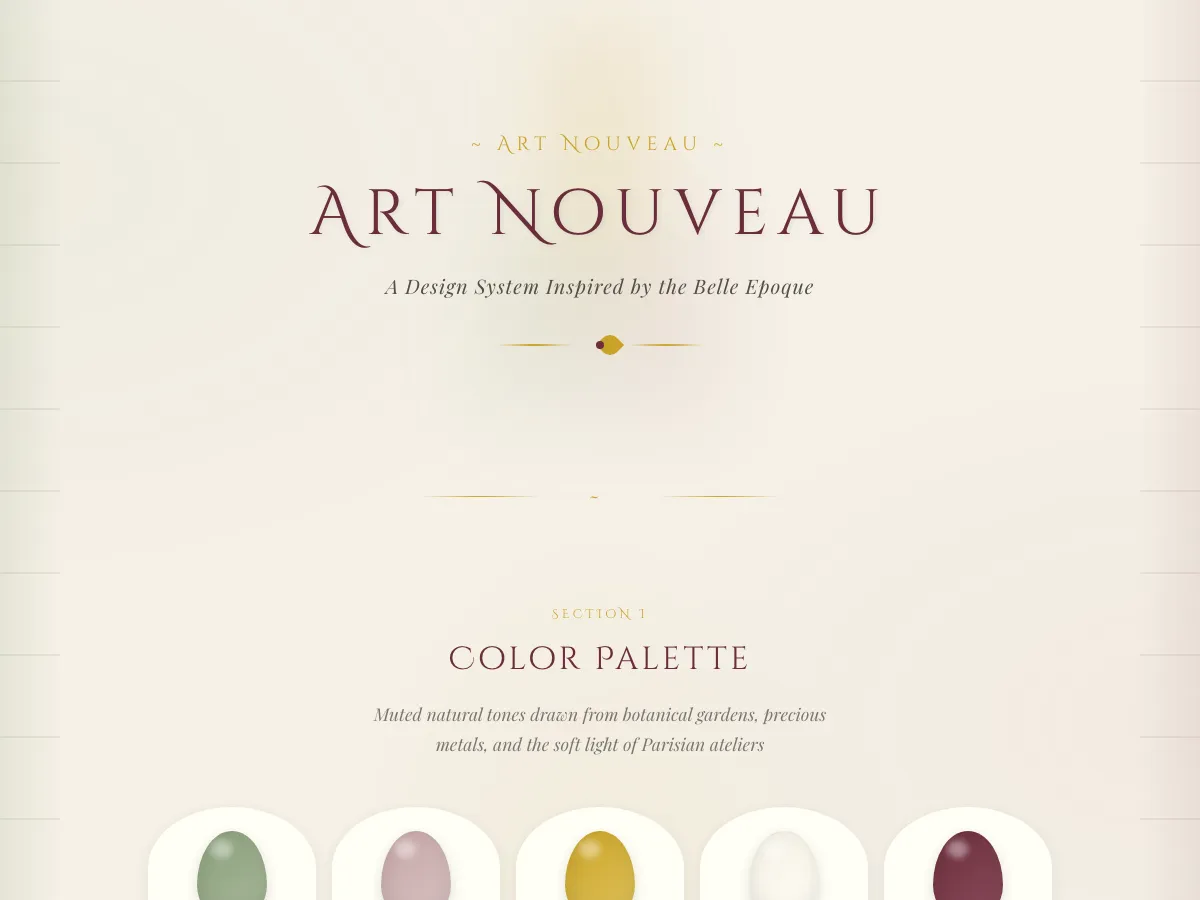 Art Nouveau style preview