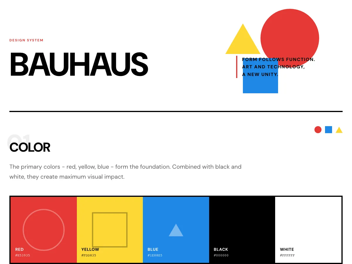 Bauhaus style preview