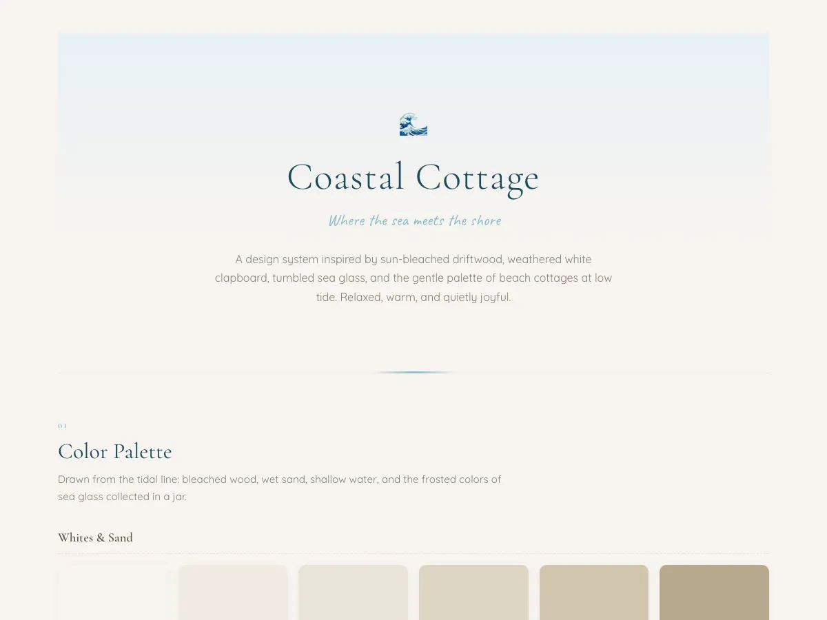 Coastal Cottage style preview