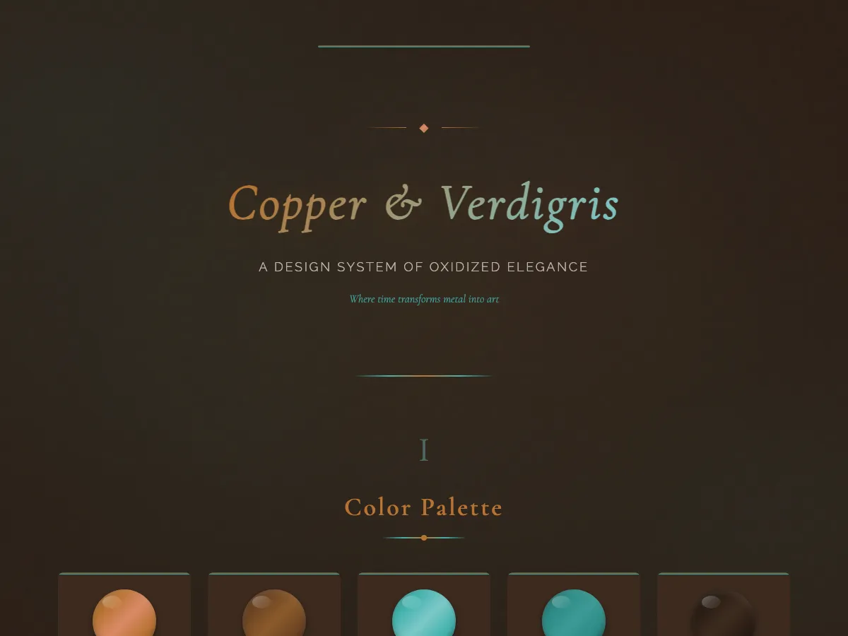 Copper Verdigris style preview