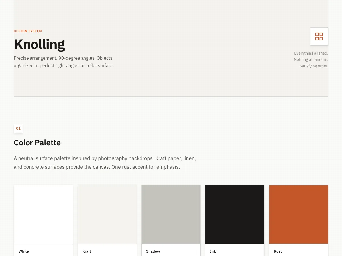 Knolling style preview