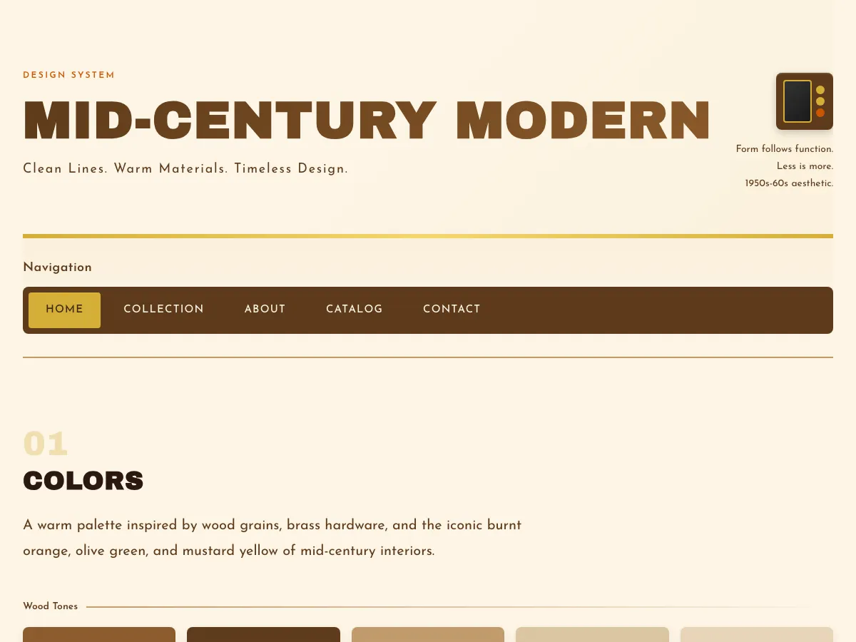 Midcentury style preview