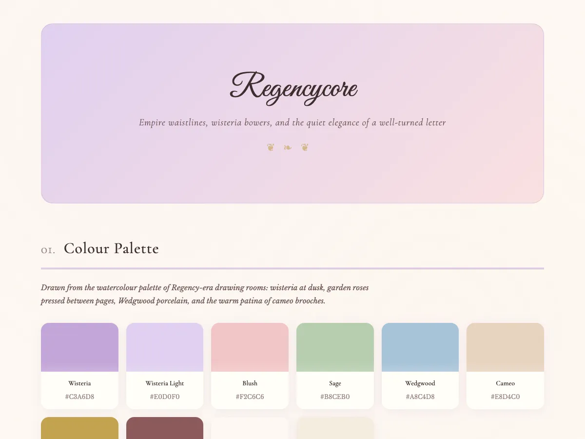 Regency style preview