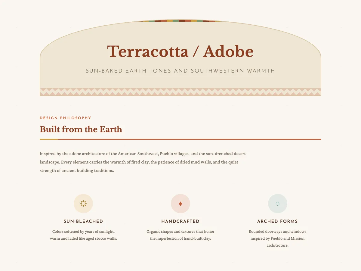 Terracotta Adobe style preview