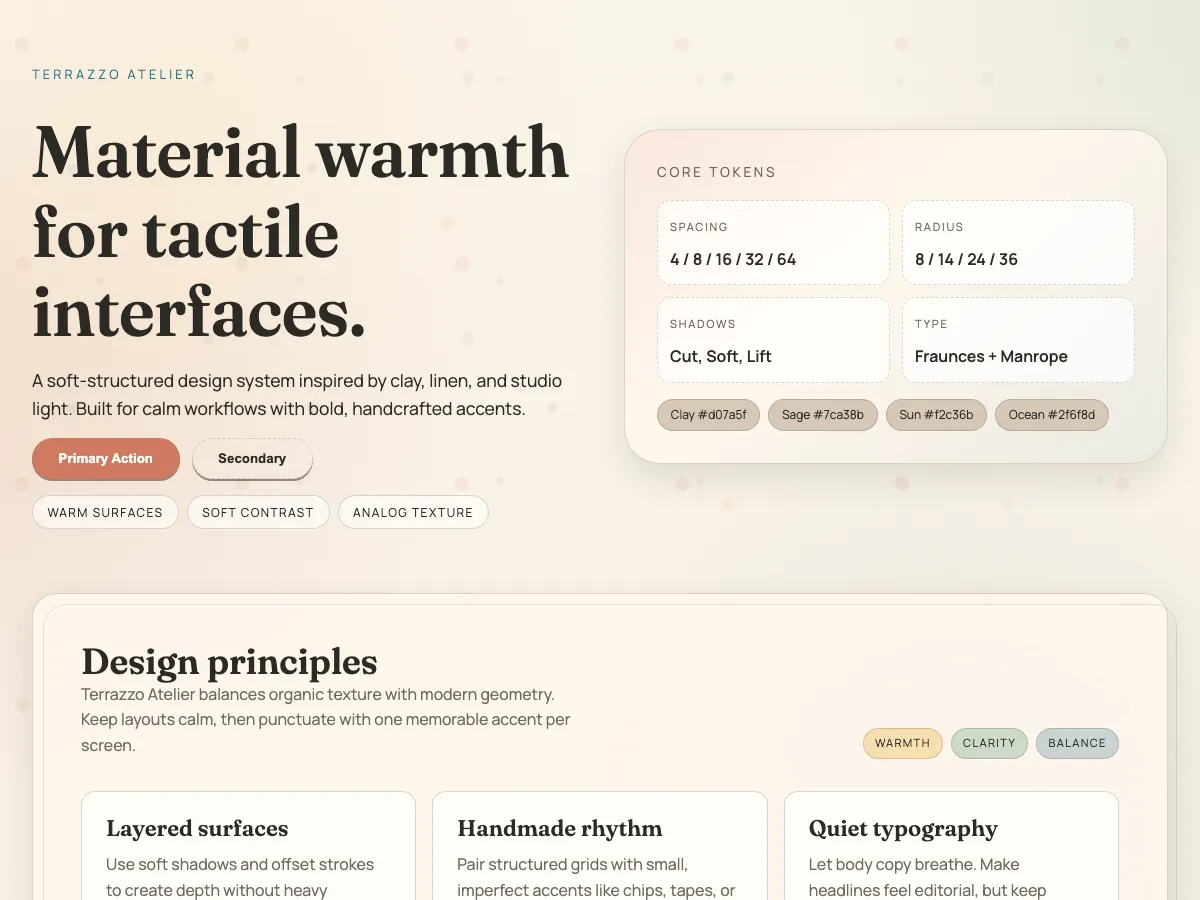 Terrazzo Atelier style preview