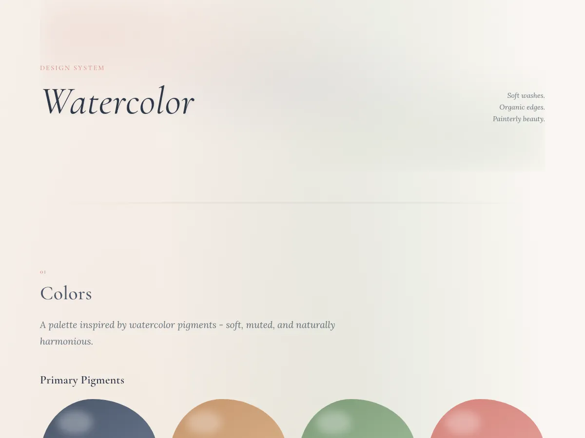 Watercolor style preview